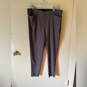 Maurices Charcoal Pinstripe Trousers xl